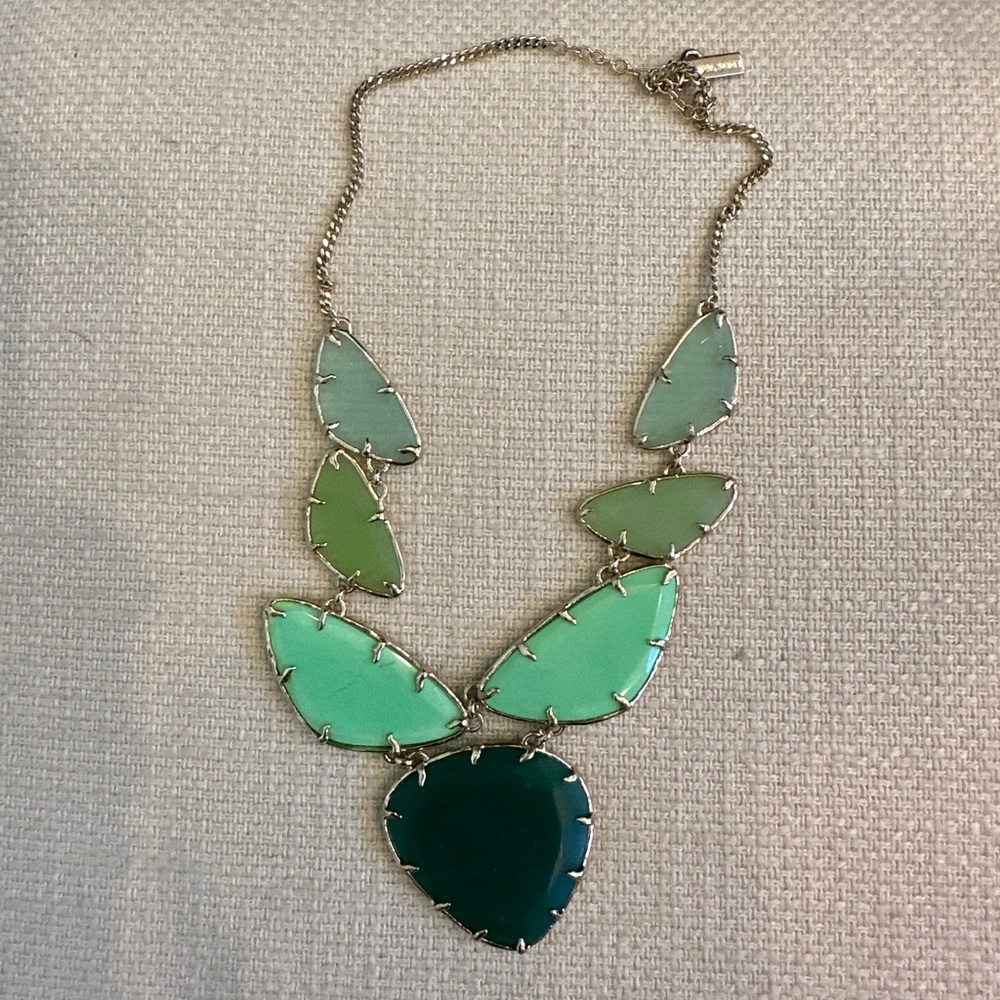 Kendra Scott necklace multicolored greens